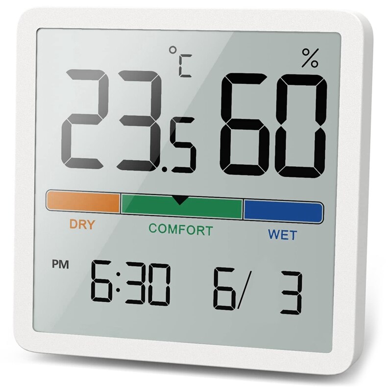 Digitale Thermo-Hygrometer, Draagbare Indoor Thermometer-Hygrometer Voor Kamer Climate Control, Room Air Monitoring