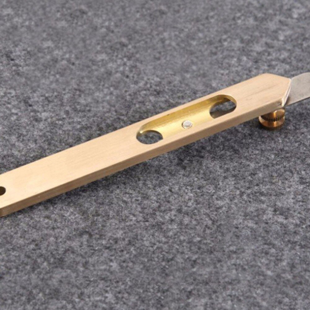 Leather Craft Tools DIY Incision Cutter Knife Copper Trimming Knife with Blade Leather Cutting Tool DIY Accessories Style