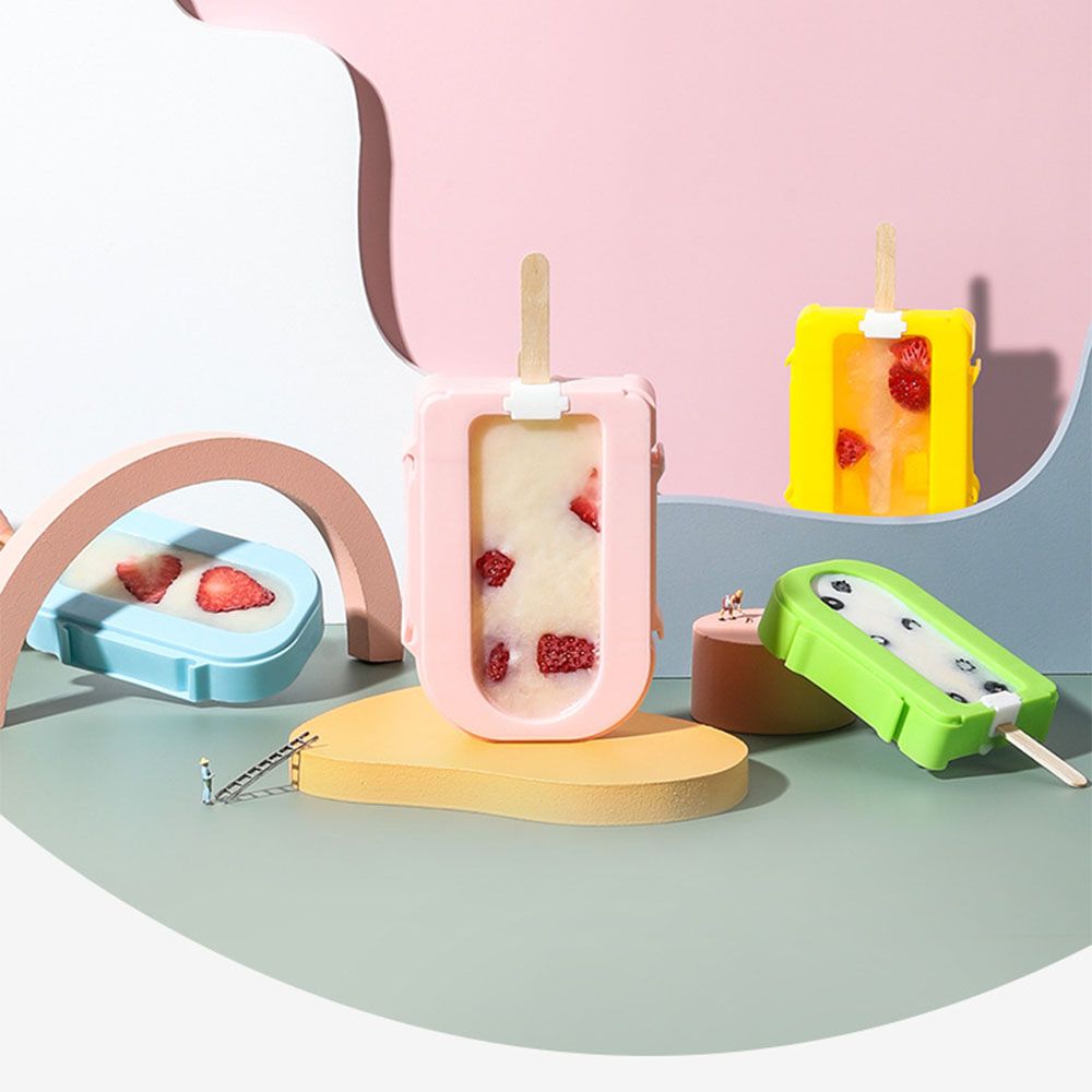 Homemade Popsicle Mold Reusable Ice Cream Mold With Stick And Lid Kitchen Tool Kitchen Accessories