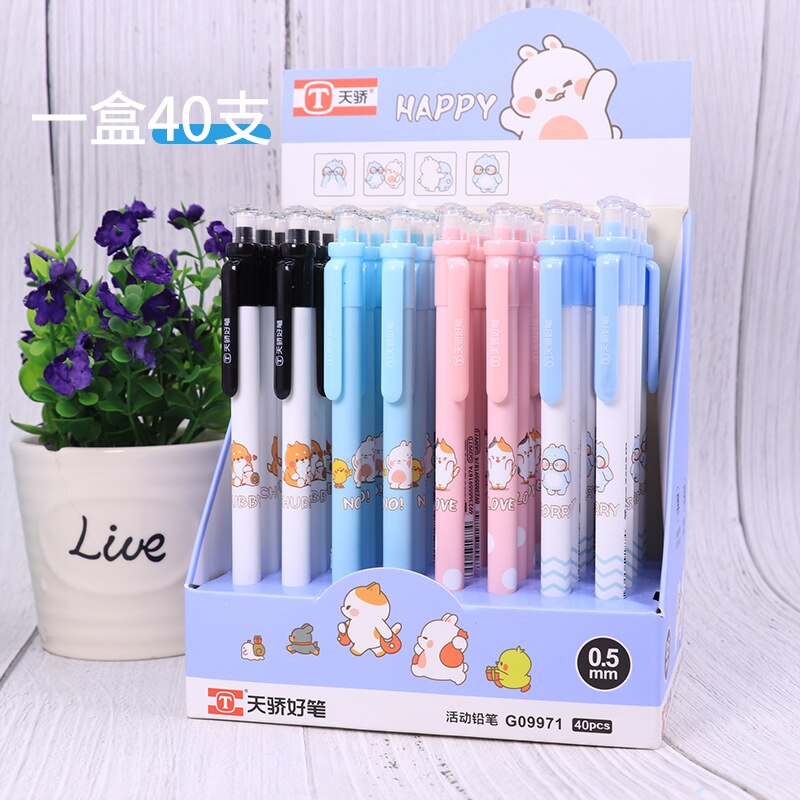 40 pcs/lot Hero Series Mechanical Pencil Cute Student Automatic Pen For Kid School Office Supply Promotional: 09971  0.5MM