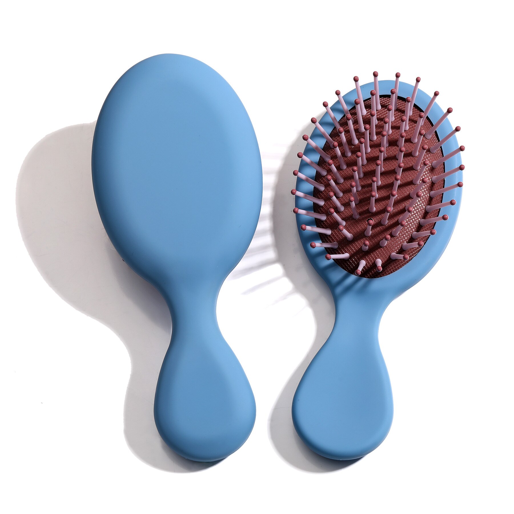 Mädchen Haar Kopfhaut Massage Kamm Süssigkeit Prinzessin Haarbürste Frauen Nass Lockige Detangle Haar Pinsel für Salon Friseur Styling Werkzeuge: Blau