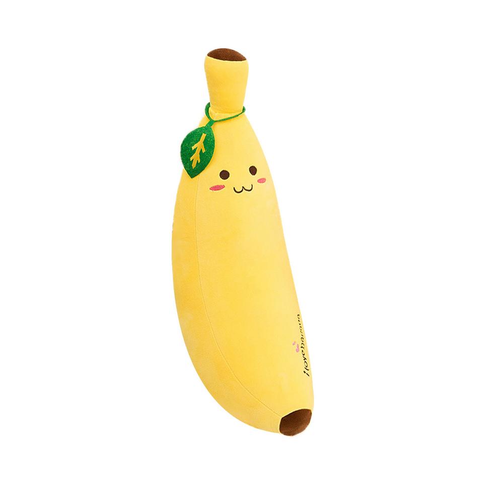 1pcs Soft Banana Plush Pillow Cushion Yellow Banana Plush Toy Hugging Pillow Cartoon Fruit Plush Doll Toy Birthday: 13.8 inch