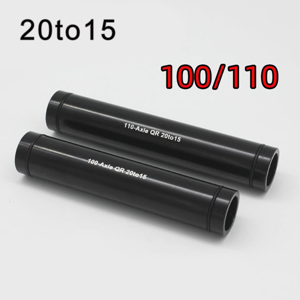 1 eje de barril para bicicleta de montaña, 20mm a 15mm, adaptador de eje pasante para horquilla de 100mm/110mm, Aleación inoxidable pieza de bicicleta de montaña