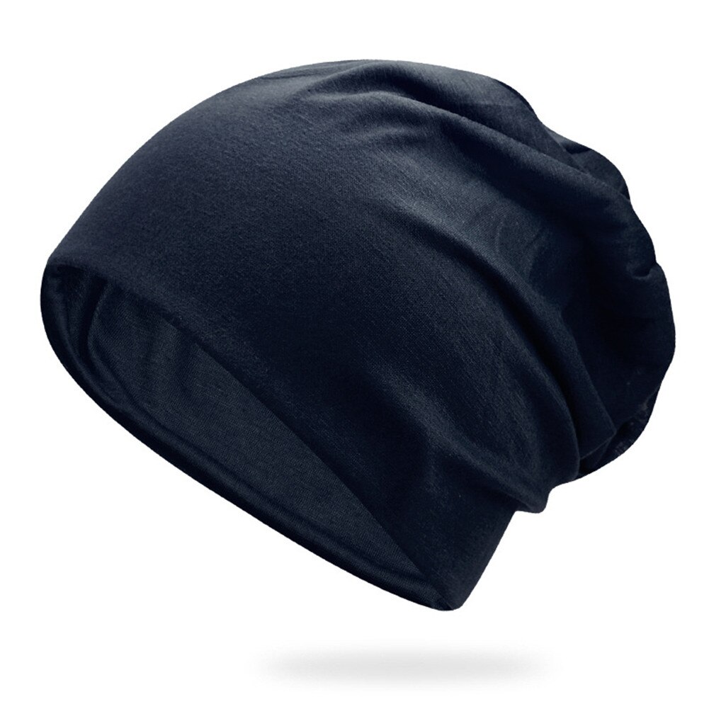 Women Men Stylish Beanie Hat Thin Hip-hop Soft Stretch Slouchy Outdoor Skull Cap Suitable for spring autumn summer hat: Cyan