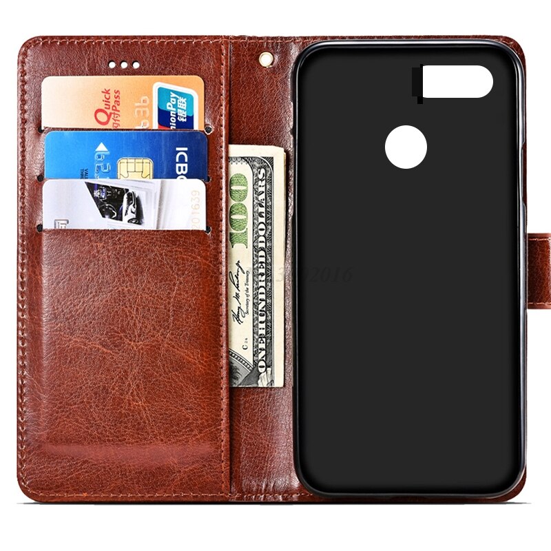For Lenovo K5 Play L38011 Case 5.7'' Business Flip Wallet Leather Phone Fundas Cover Capa