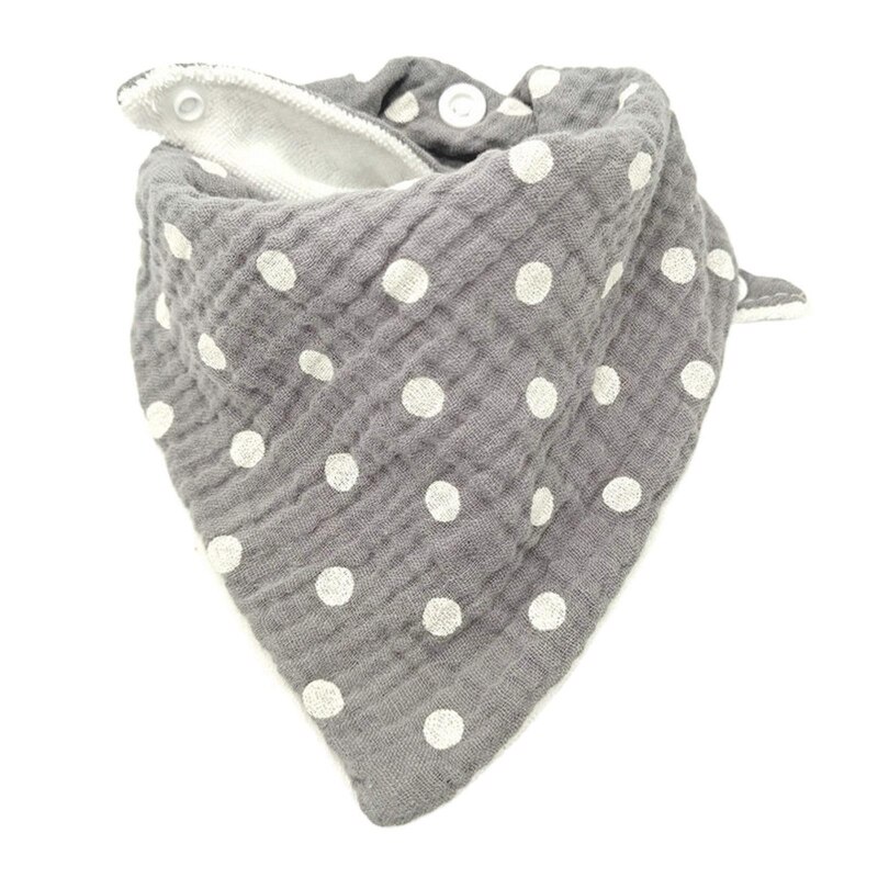 Baberos de alimentación de bebé, toalla de Saliva de gasa suave, bufanda triangular para niños, de tela para eructar 97BD: 7