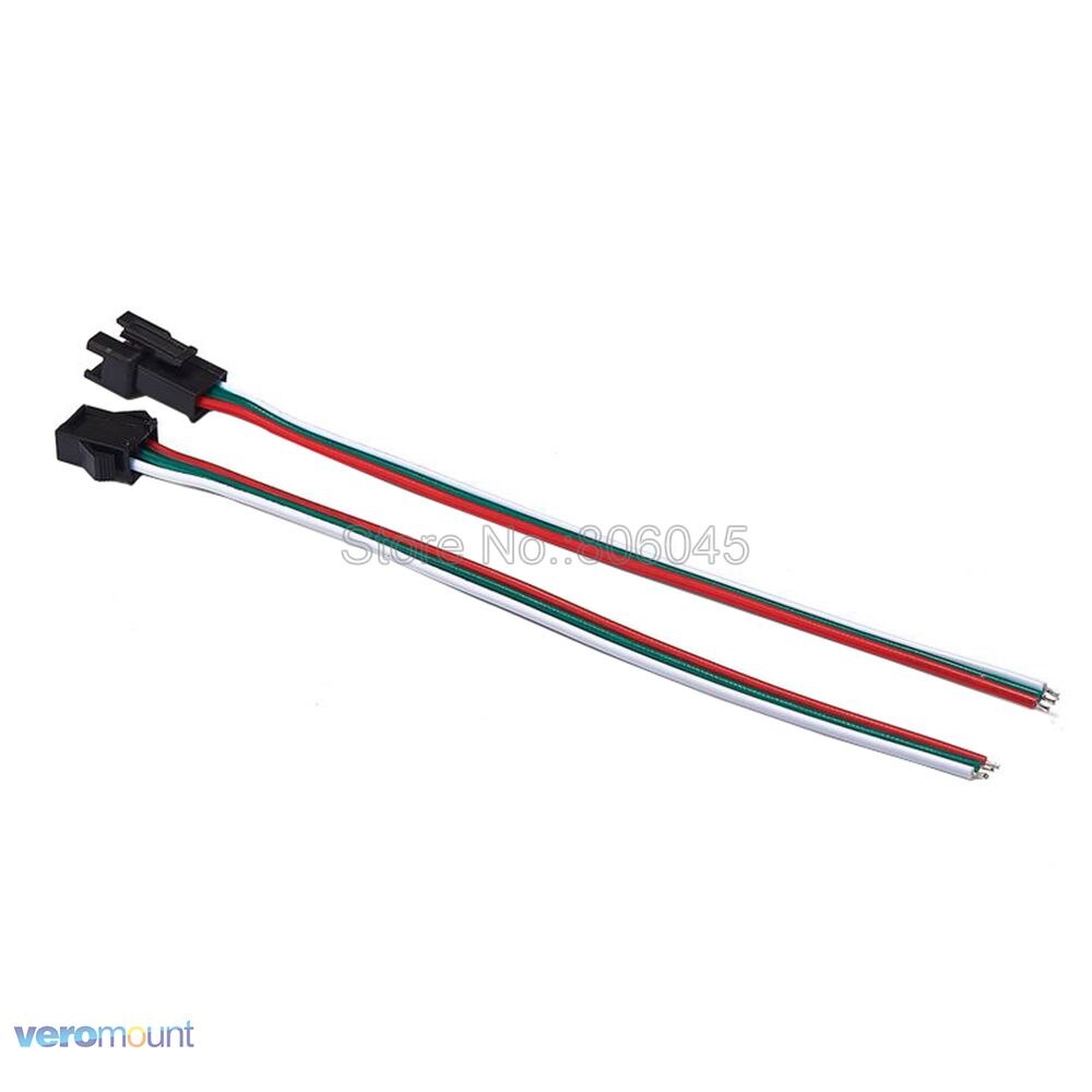 5Pairs 2pin 3pin 4pin 5pin 6pin SM JST LED Connector Male & Female Plug Socket Connector 15cm Wire for RGB RGBW RGBWW LED Strip