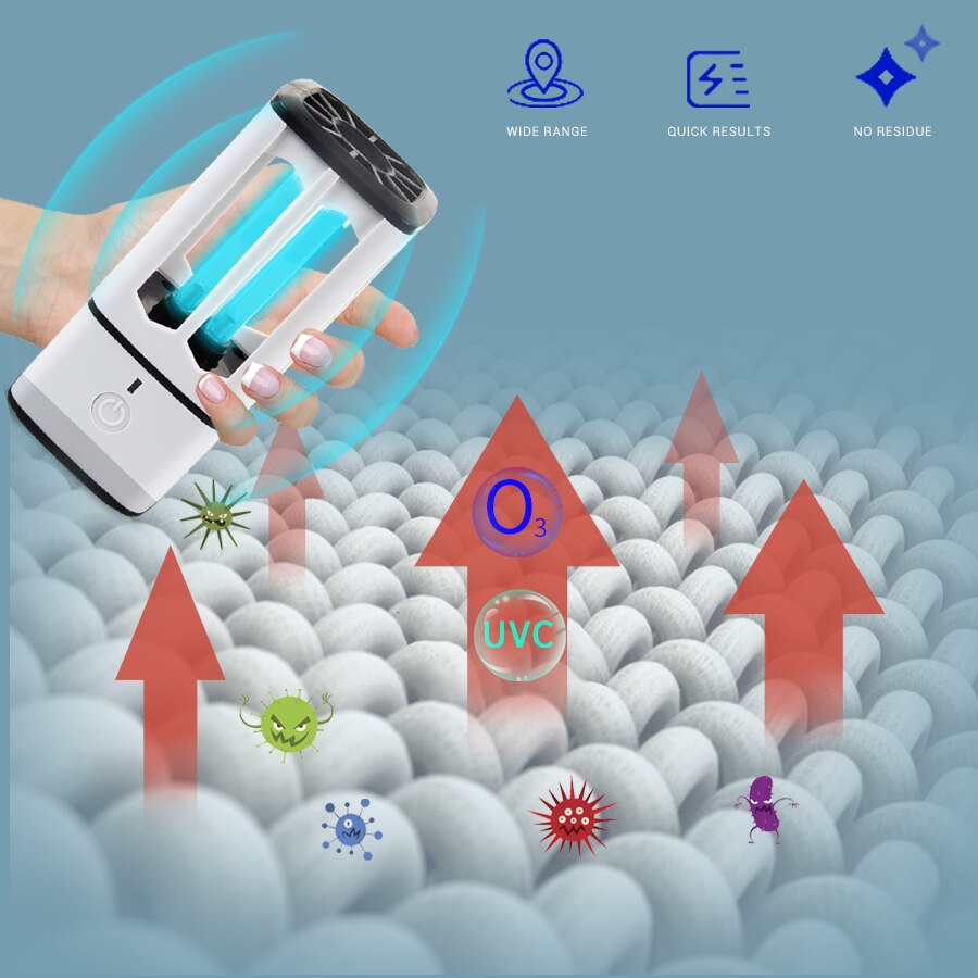 UVC Lamp Sterilizer UV Smart Germicidal Ultraviolet Light UV Ozone Sterilizer Lamp Portable UVC Ozone Lamp Disinfection Remote