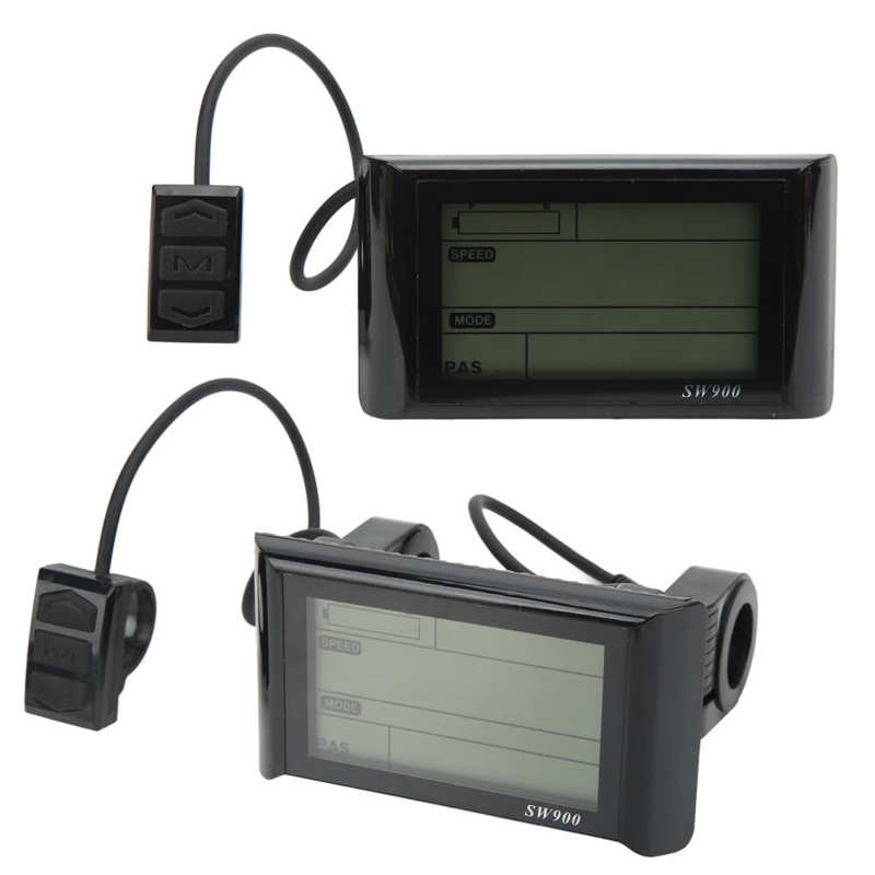 Electric Bicycle Speed Meter Electric Bike LCD Display Abrasion Resistant for Mountain Bike for Scooters