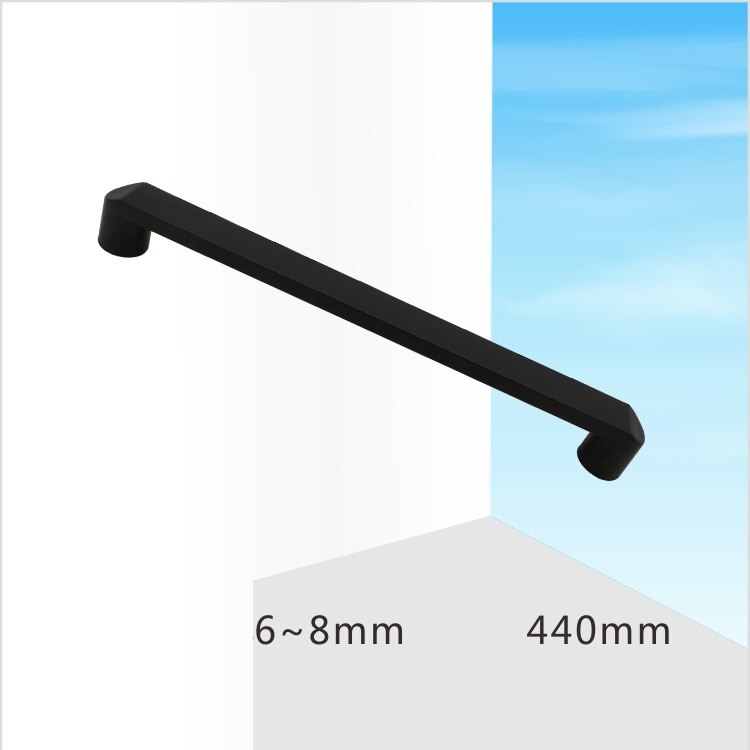 Matte Black Shower Room Handle Glass Door Handle