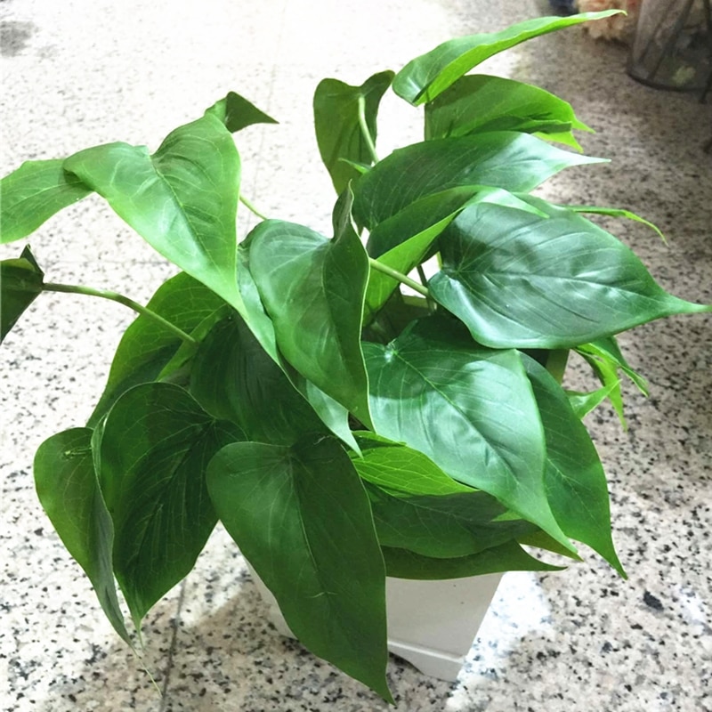 Artificial Calla Leaves Real Touch Tulip Radish Leaf Outdoor Waterproof