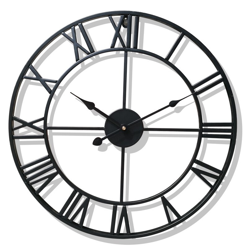 Wall Watch European Style Iron Clock Retro Clock Home Decoration Wall Clock European Retro Style Independent
