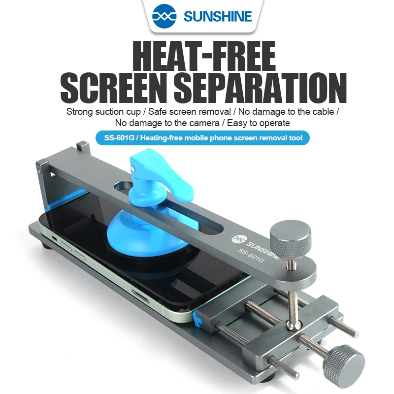 SUNSHINE SS-601G LCD-scherm Separator Mobiele telefoon Gratis verwarming Scherm Snelle verwijdering Klemarmatuur Reparatiegereedschap