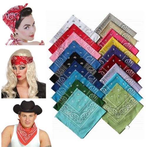 Vogue paisley bandana bandana hovedbeklædning/hårbånd tørklæde hals håndled wrap band hovedbeklædning mange muligheder etnisk stil print