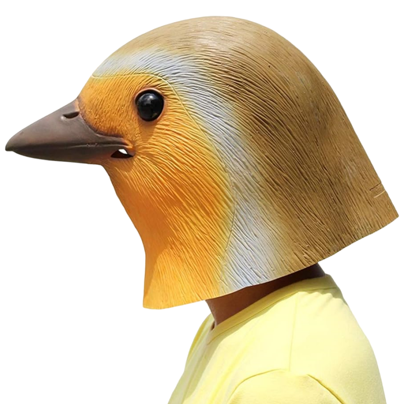 Nouveauté masque d'oiseau capuche en Latex Animal aigle Pigeon oiseau casque Halloween Costume carnaval Cosplay fête Zoo mascarade accessoires