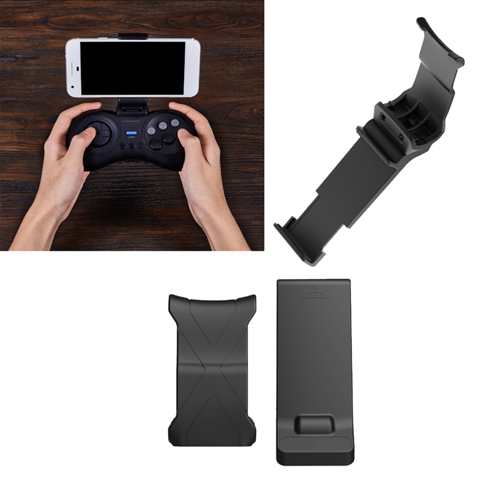 R 8 gamepad stand holder for  m30 8 sega controllers, gamepad, phone clip mount holder