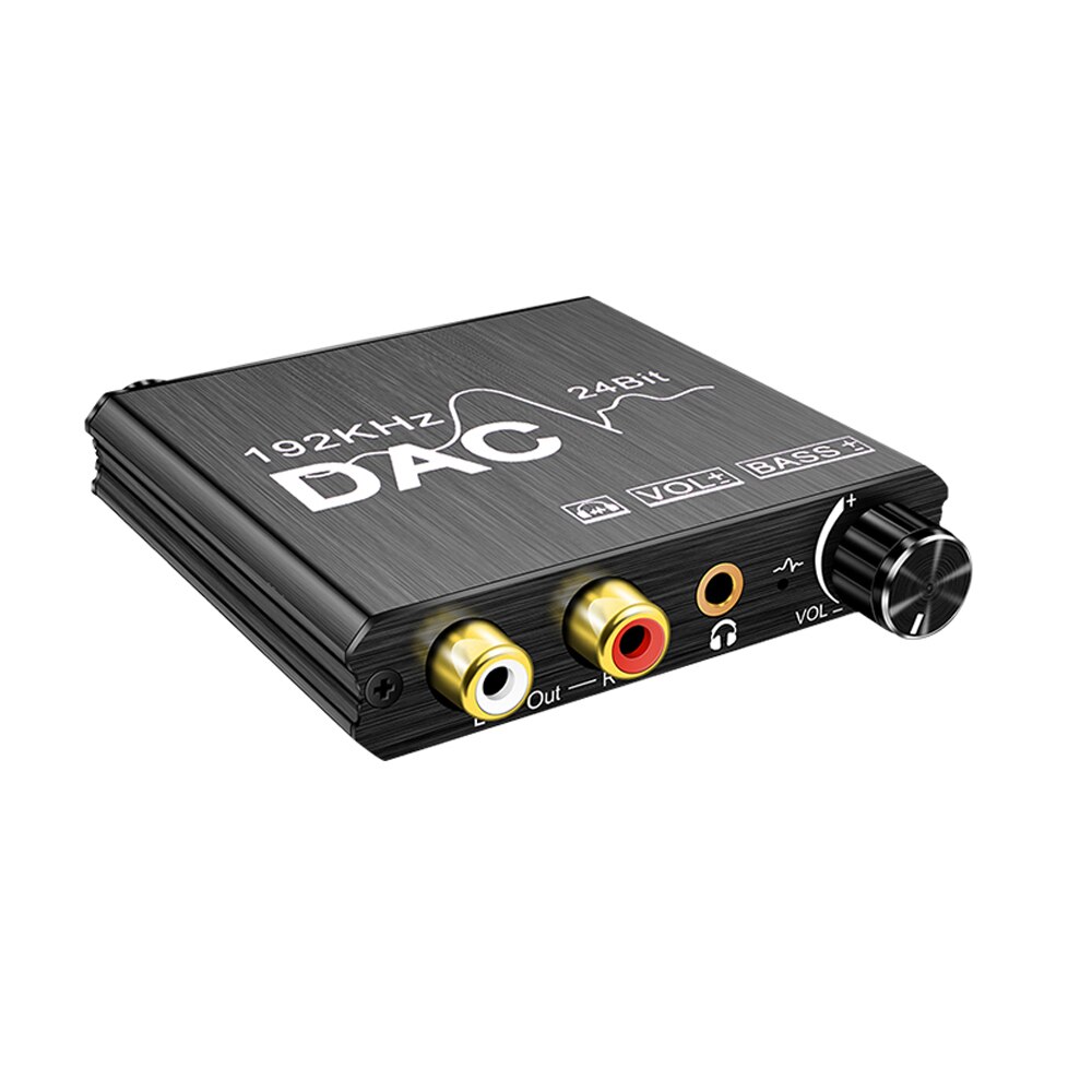 Digitale Audio Analoog Converter Stereo Extractor Dac Versterker Optische Spdif 192Khz 24Bit Sampling Rate Audio Splitter Adapter