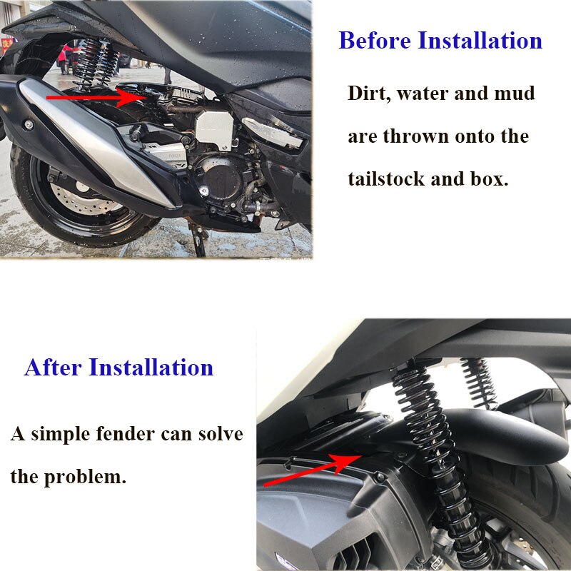 Geschikt Voor Honda FORZA350 NSS350 Forza 350 Achter Spatbord Fender Nylon Wiel Spatbord Modder Tegel Splasher Fenderboard Accessoire