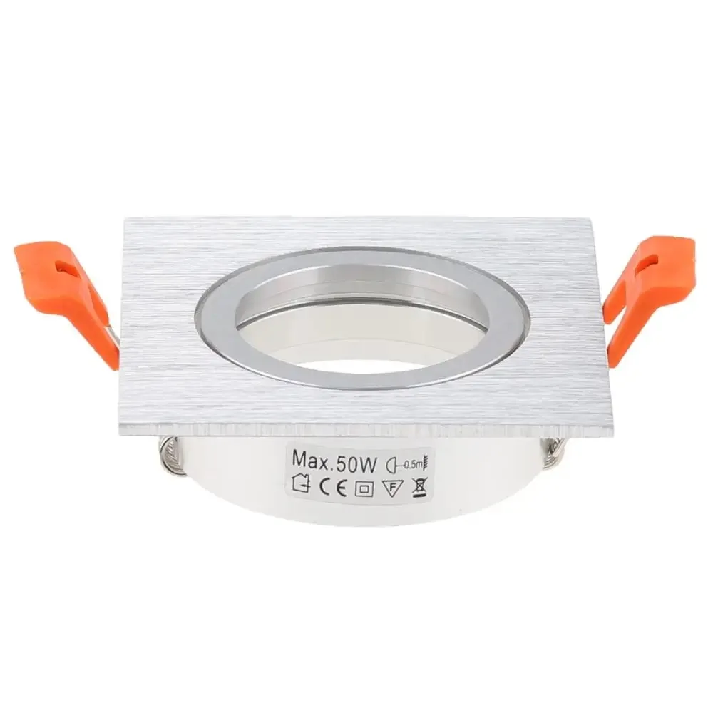 1/10 stk. justerbare aluminiums led indbyggede downlighthus med udskæring til ramme, 65mm gu10 mr16 led loftspotlightarmatur: Lyserød / Blå