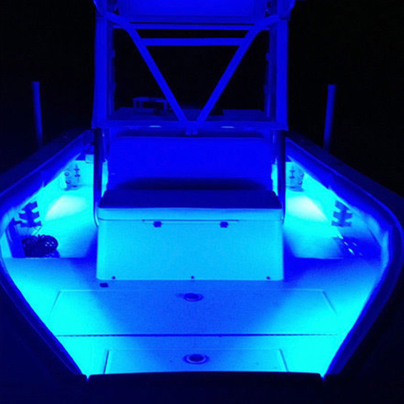 Bande lumineuse étanche à Led 12v, décorative, pour bateaux, en blanc, bleu, rouge, vert