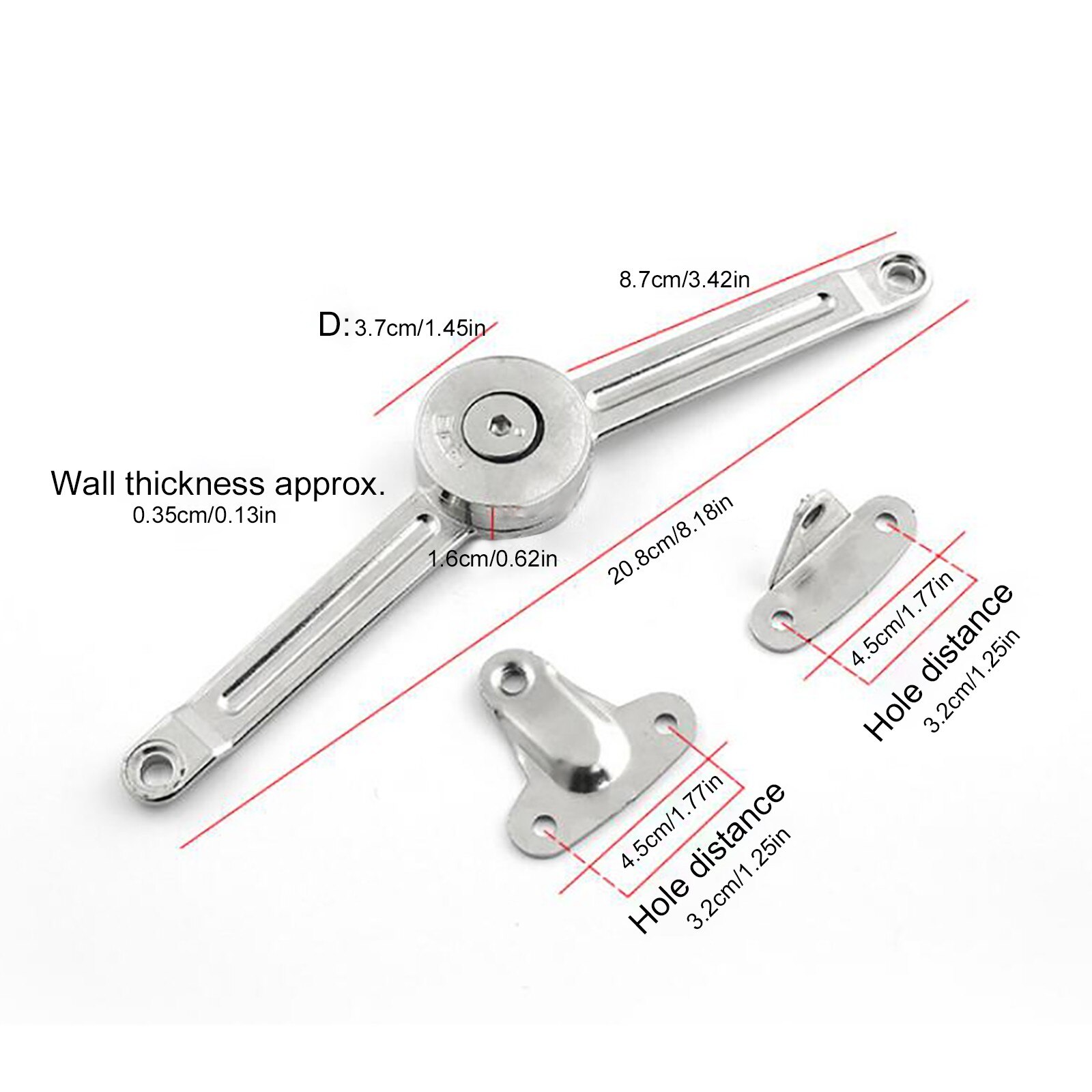 48@ Nickel-plated Cabinet Pull Rods Up And Down Door Cabinet Support Gas Rods Furniture Cabinet Support Rod Small Tatami Door
