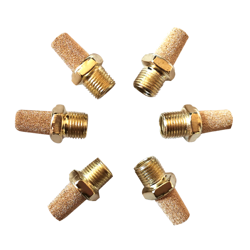 Silenciador de válvula neumática de cinco vías para cambiador de neumáticos de coche, interruptor de cuentas de pie, interruptor de pádel, silenciador, piezas de montaje