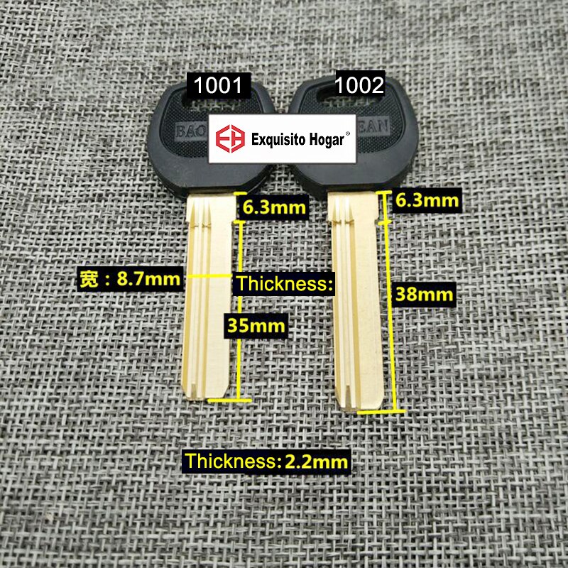 House Home Door Blank Key 35mm 38mm Locksmith Supplies Blank Keys SJAE309