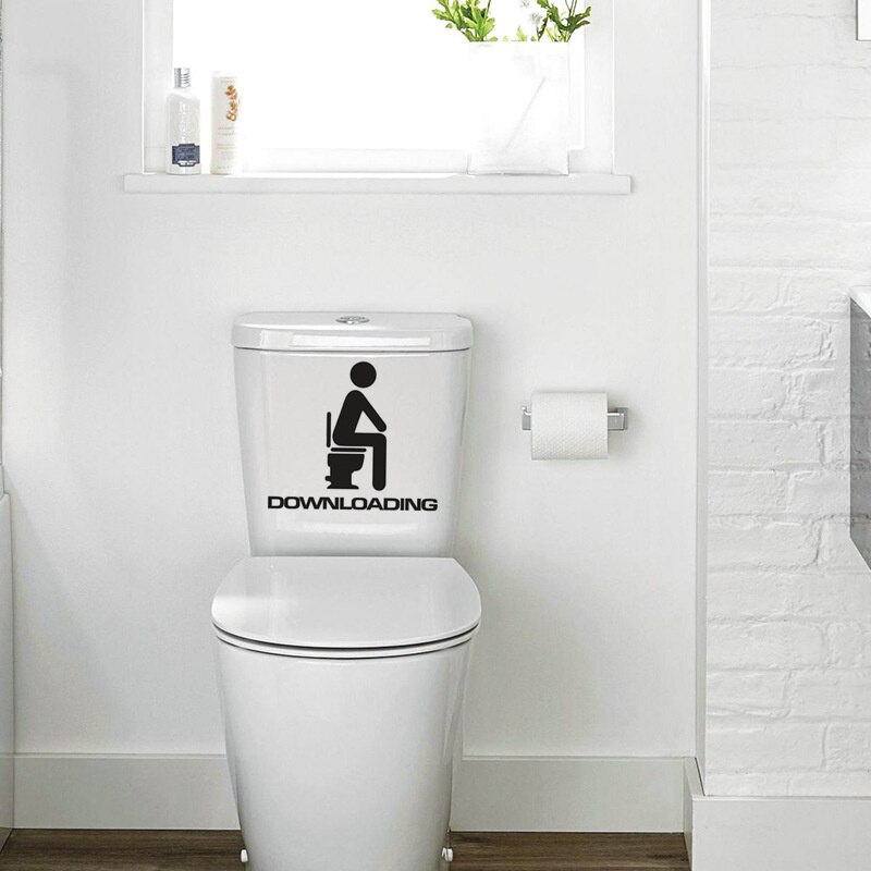 Wc Muursticker Badkamer Decoratie Wc Wc Stickers Waterdicht Wasruimte Pvc Posters Woondecoratie Accessoires