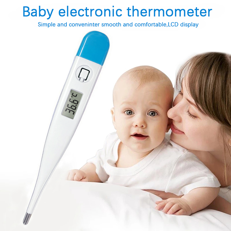 Thermometer for Fever, Digital Basal Body Thermometer Oral, Armpit or Rectal Temperature Electronic LCD Display