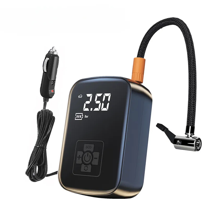 EAFC 150PSI Car Air Compressor Electric Tire Inflator Pump for Motorcycle Bicycle Boat Tyre Balls Multifunction Tire Inflator: black
