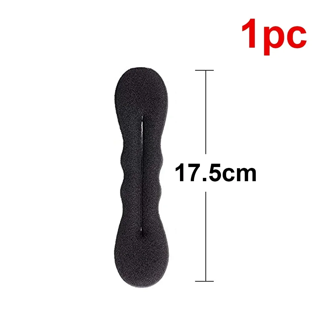 Éponge outil de coiffure boucle en plastique fabricant de cheveux bouclés cheveux Scrunchie bandeau torsion beignet chignon bigoudi bandeaux outils de coiffure: Argent