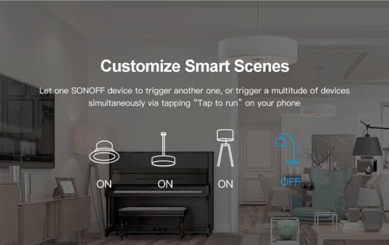 Itead Sonoff MINI interruptor inteligente DIY pequeño Control remoto interruptor Wifi compatible con un interruptor externo trabajo con Alexa Google A casa