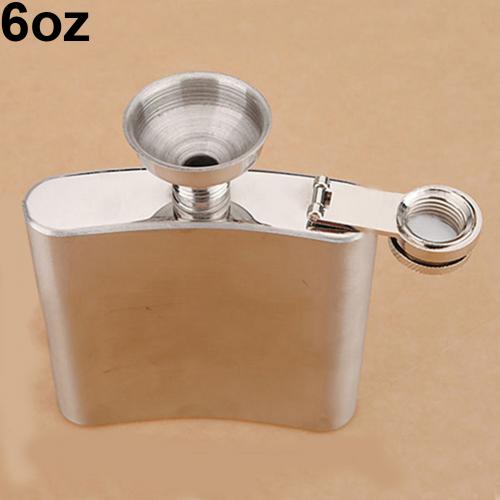 Przenośna Whisky piersiówka wino alkohol alkohol wesele butelka robić picia lejek męnarty mały mini kolby butelka alkoholu: 6oz