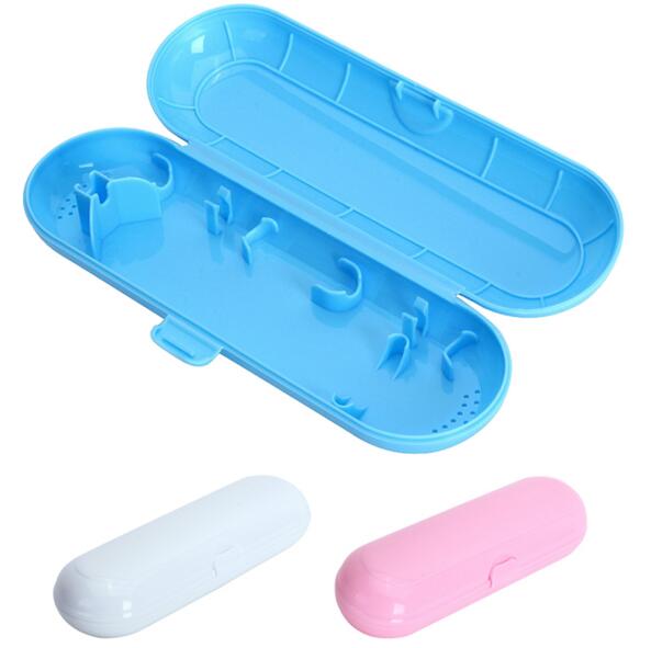 Soporte portátil para cepillo de dientes eléctrico, caja segura de viaje para exteriores, almacenaje para acampada, Oral B, rosa, blanco, azul, 1 ud.
