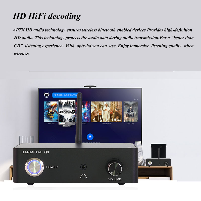 DLHiFi Bluetooth 5.1 audio receiver QCC5125 PCM1794 lossless decoding APTX DAC Support 24bit 96kHz For HiFi Amplifier TV