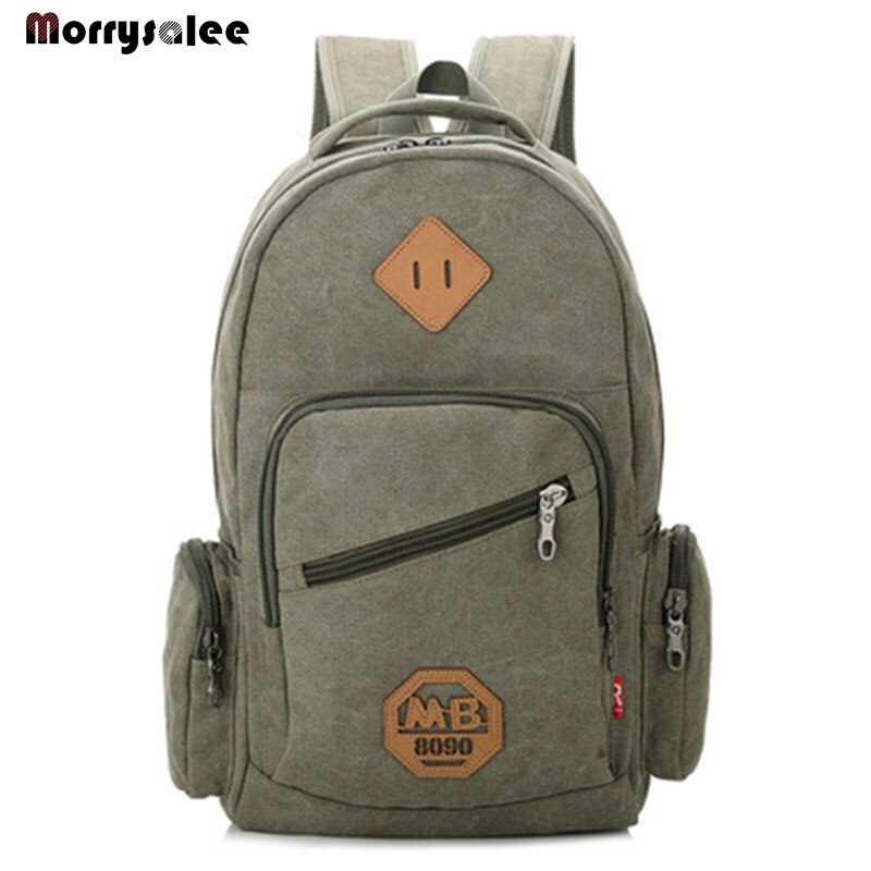 Mochila escolar masculina de lona, bolsa escolar de ombro com grande capacidade para viagem, estilo vintage 2020
