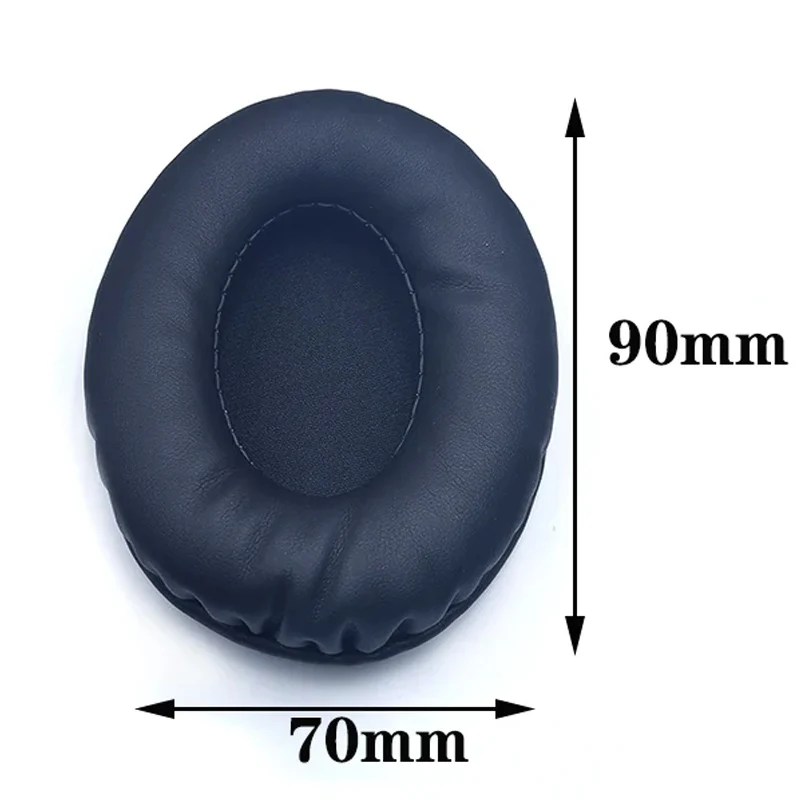 Almofadas ovais para fones de ouvido, capa de espuma de couro esponja 60*70 60*80 65*85 70*90 75*95 80*100 85*105 90*105 90*110: CÉU AZUL