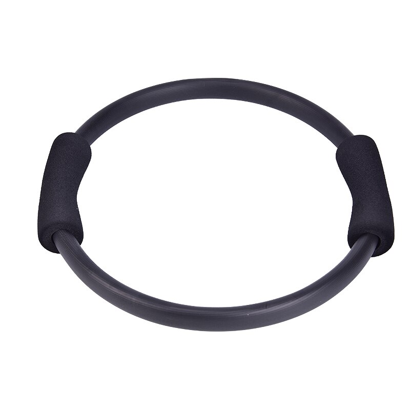 Pilates Ring Magische Cirkel Dual Grip Sportartikelen Yoga Ring Oefening Fitness Body Massage Loop Afvallen Apparatuur: Black