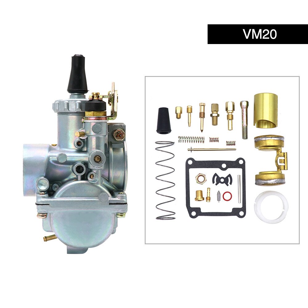 Kit de reparación de carburador de ALconstar-VM20 para Mikuni VM20, herramientas de reparación de carburador de motocicleta con chorros de repuesto