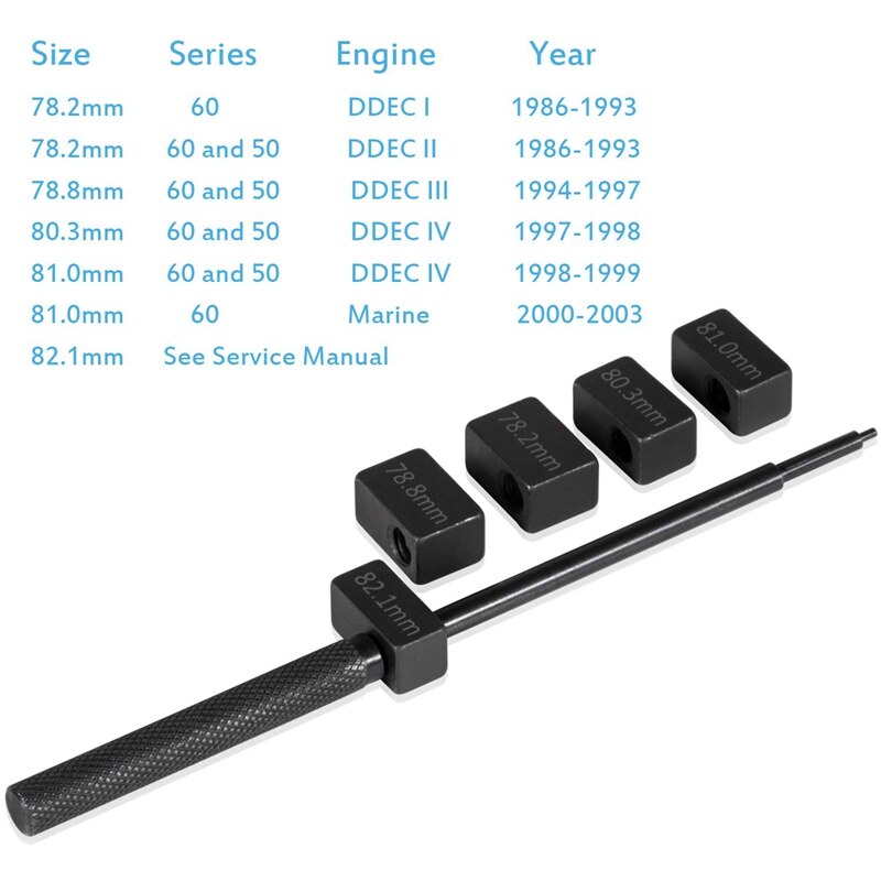 3350 Injector Hoogte Gauge Kits Voor Detroit Motoren Serie 50 & Serie 60 J-1853/J-42749/J-45002/J-39697/J-42665/J-1242