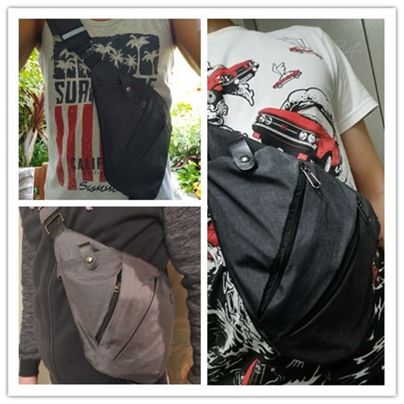 Mannen Reizen Zakelijke Fino Tas Inbraakpreventie Schoudertas Holster Anti Diefstal Beveiliging Band Digitale Opslag Borst Zak ZF10097