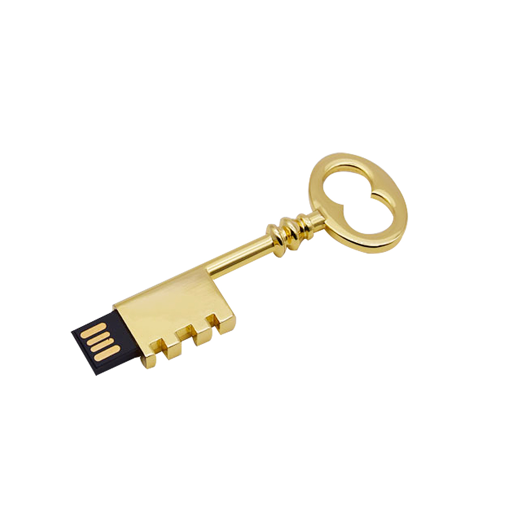 Pen drive metálico 2.0, pen drive usb 2.0 de 64gb 32gb 16gb 8gb para presente: Gold / 8GB