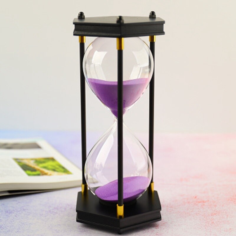Sekskantmøtrik tre søjle timeglas 30 minutter glas timeglas timer