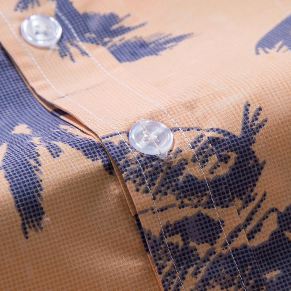 Sommerskjorter til mænd afslappet hurtigtørre strandbeklædning stativ kravestrimmelprint med korte ærmer hawaiianske skjorter toppe camisas 5xl