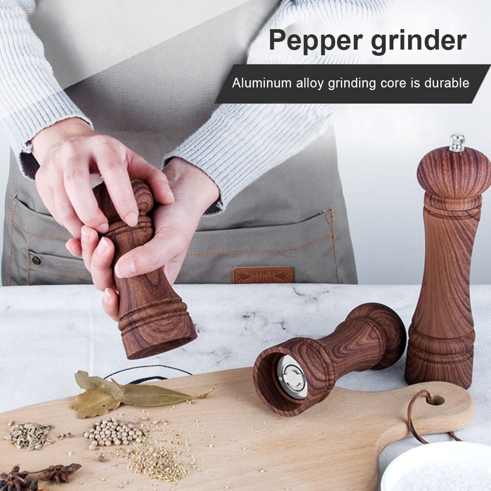 Molinillo acrílico de sal, pimienta, molinillo Manual de pimienta, molinillo para sal y especias, herramienta de molienda transparente, molinillo de pimienta para condimentos