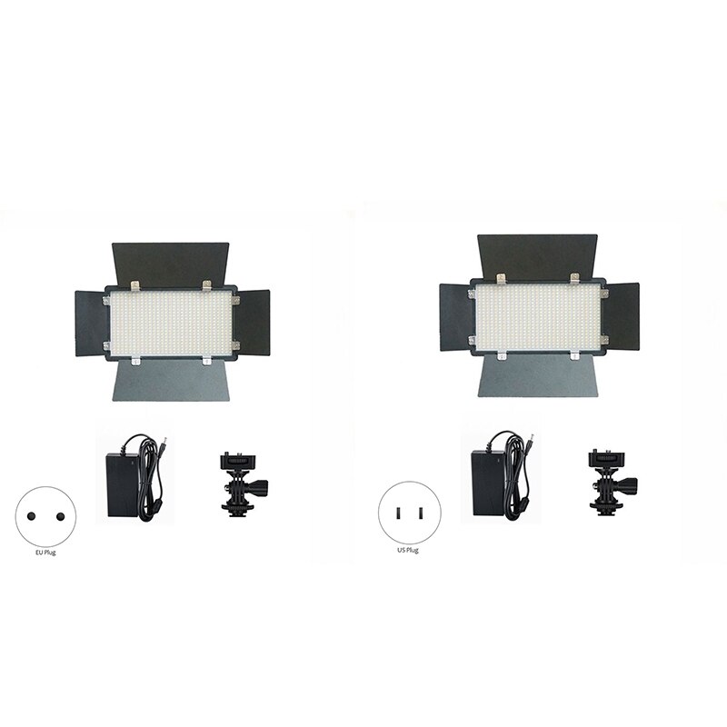 Photography 600 LED Beads Video Light Lamp Panel 3300K-5600K 40W 3600LM Dimmable for Camera Video DV Camcorder
