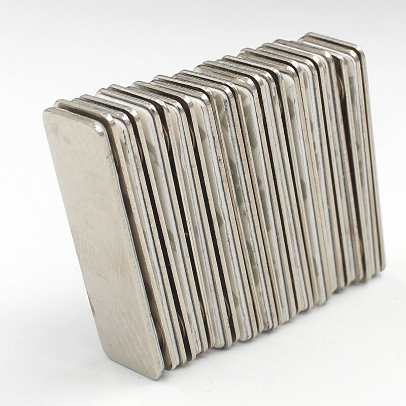 10 stk navneskilte magnet metallisk metal stærk magnetisk badge fastgørelse holder kort tag navn id tag