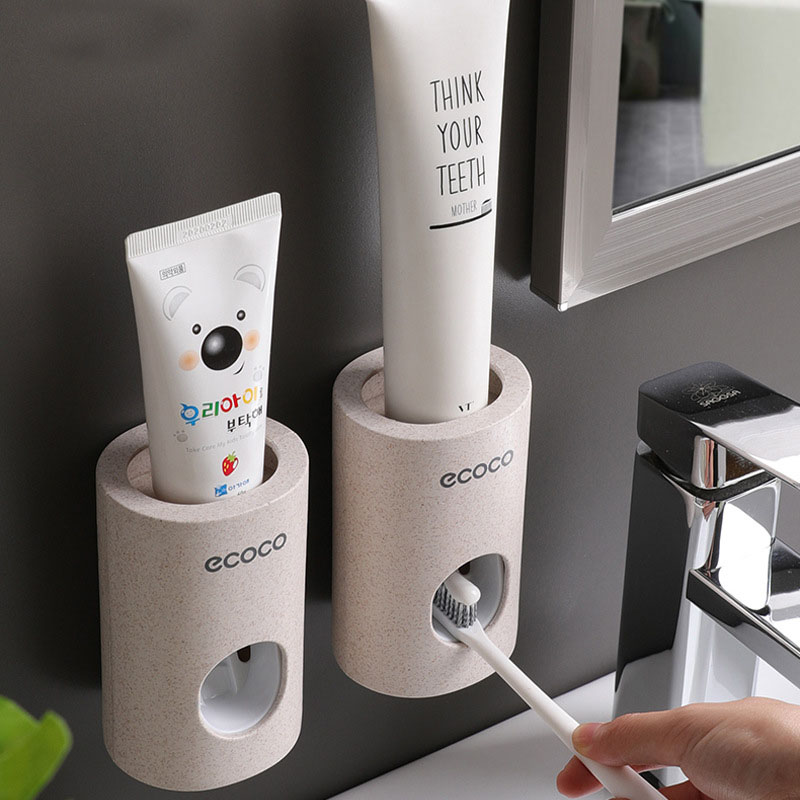 Automatische Tandpasta Dispenser Geen Ponsen Waterdicht Tandenborstel Organizer Houder Badkamer Opslag Accessoires