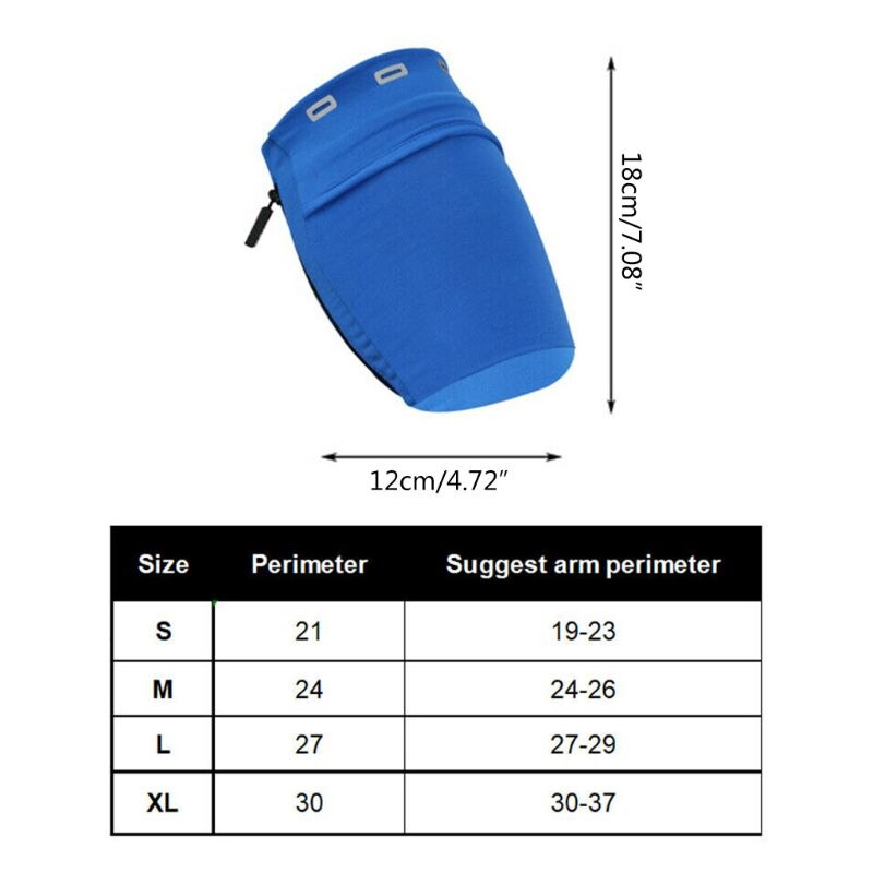 Portable Arm Bag Outdoor Excercise Fitness Armband Mobile Phone Storage Holder 28TE