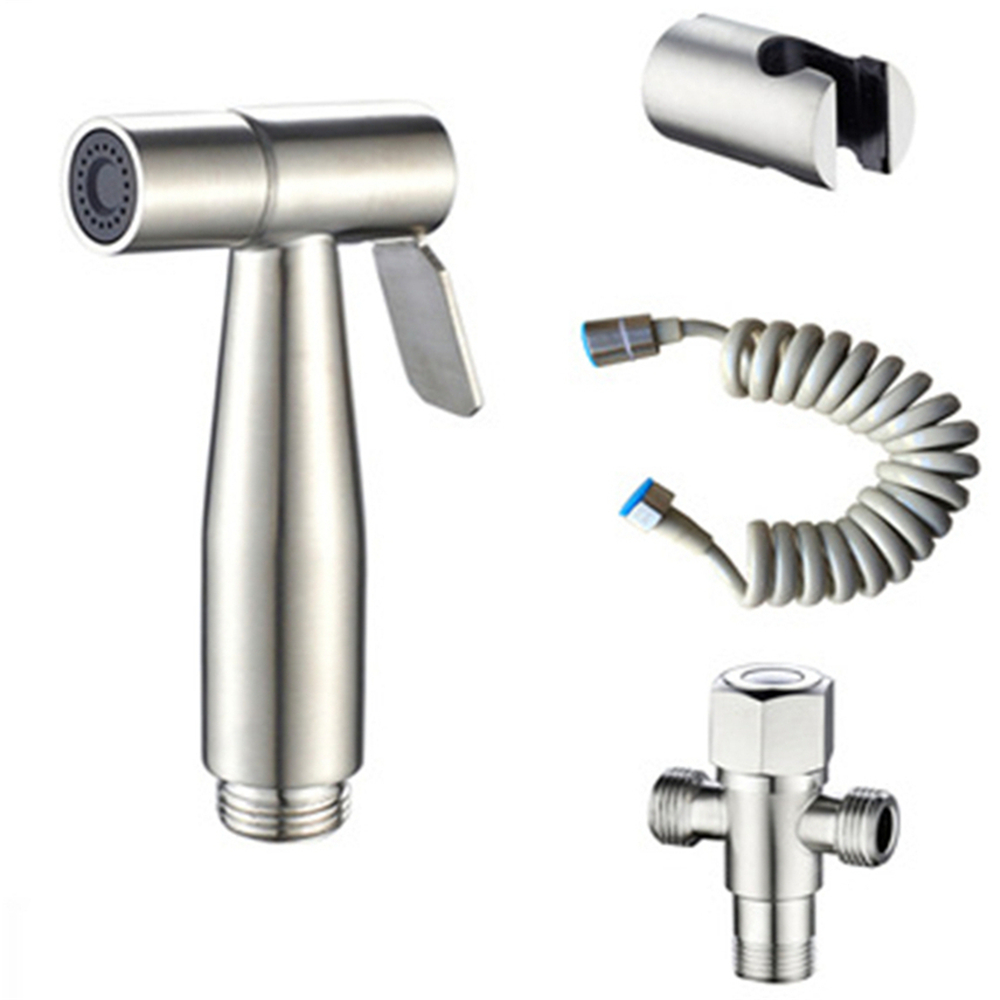 Rvs Bidet Set Zwarte Badkamer Kraan Spuit Handheld Bidet Voor Floor Cleaning Spray Keuken Hand Spray Bidet: B-5